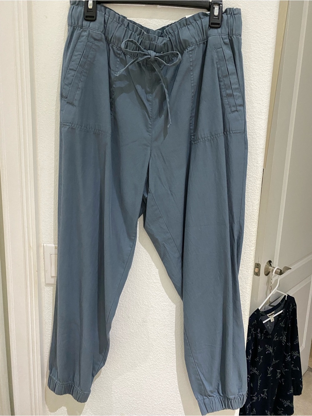 LOFT Outlet High Rise Jogger Pants - Slate Blue - Size L - Style 555227 - NWT